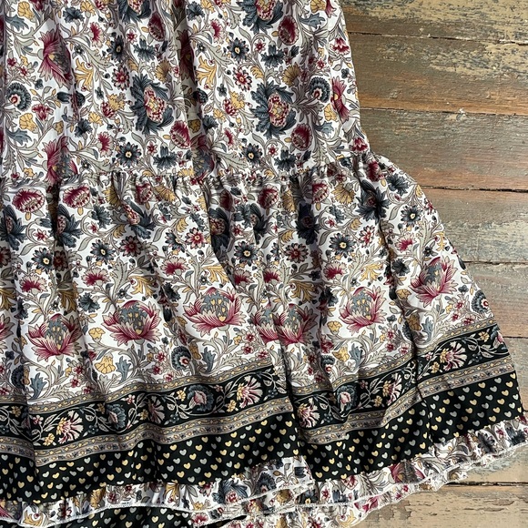 Anthropologie Boemo Maxi Ruffle Tiered Long Sleeve Dress - Sz LP 🧡🎀 - Picture 11 of 14